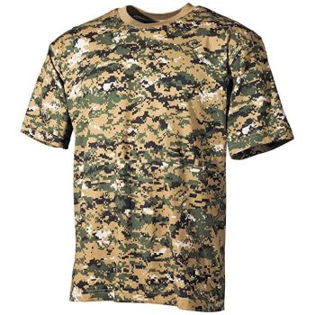 Camouflage T-Shirt Digital Woodland