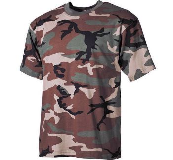 Camouflage T-Shirt Woodland