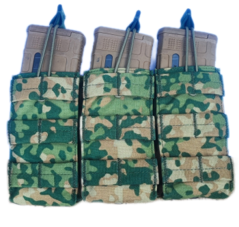 NFP Multitone Open Top Molle Triple Mag Pouch (NFPCAMO01)